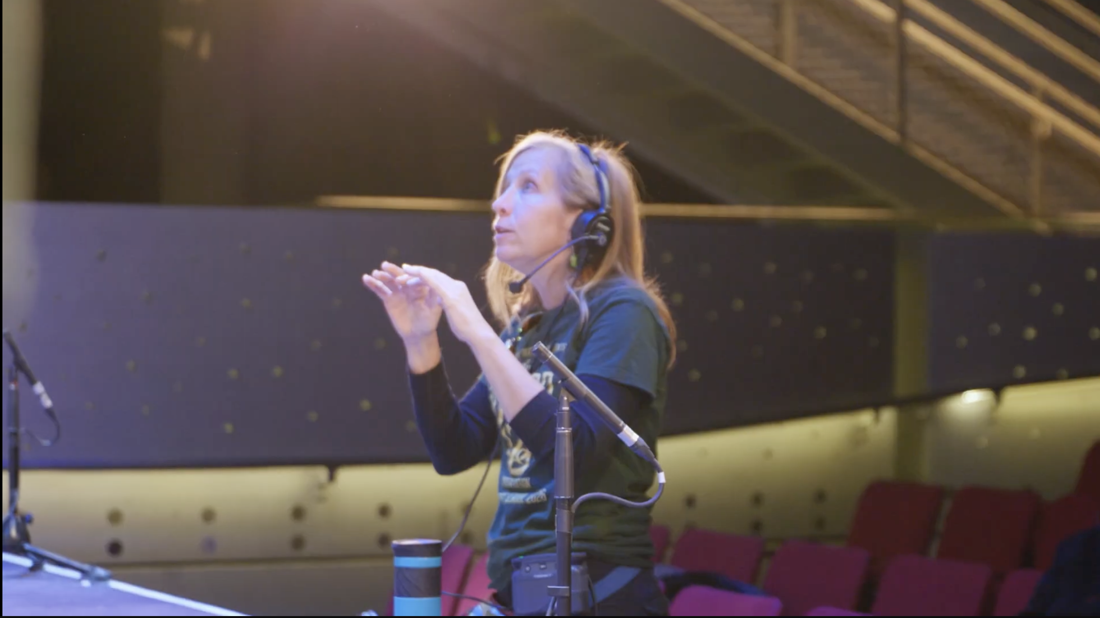 TbT director at work in a professional theater